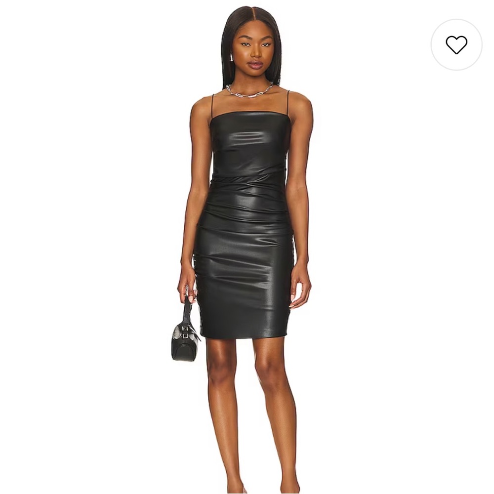 Steve Madden faux leather dress. XS. NWT
